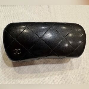 Authentic CHANEL Cavier Leather Sunglasses Case